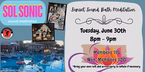 Sunset Sound Meditation in the Pool