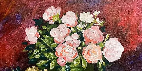 Paint and Sip: Van Gogh's Roses and Peonies