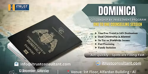 Dominica Citizenship By Investment  \u2014 Exclusive Event in Dubai