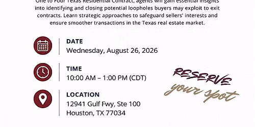Protect Your Sellers: Know the Buyer's Outs in the 1-4 Residential Contract