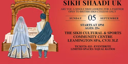 Sikh Shaadi UK Ages 25+ (Midlands)