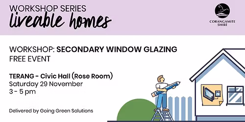 Secondary Window Glazing | Free workshop | Terang