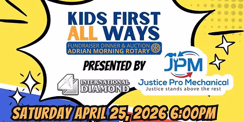 Kids First All Ways "Be a Hero" Presented by International Diamond Gold & Justice Pro Mechanical
