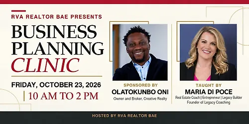 RVA REALTOR BAE PRESENTS BUSINESS PLANNING CLINIC