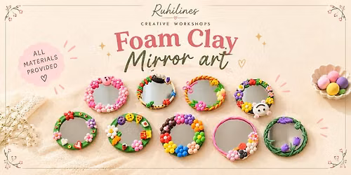 Foam Clay Mirror Art