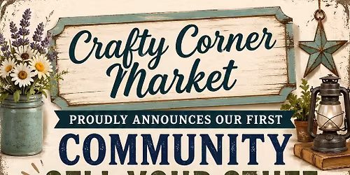 Crafty Corner Market- Community Sale