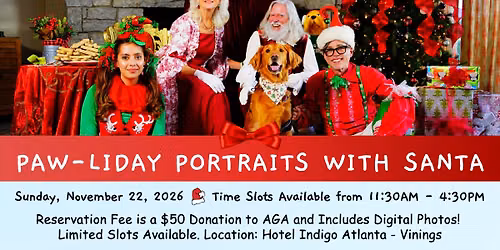 Paw-liday Potraits with Santa!
