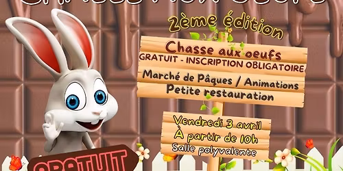 Chasse aux oeufs et march\u00e9 de P\u00e2ques