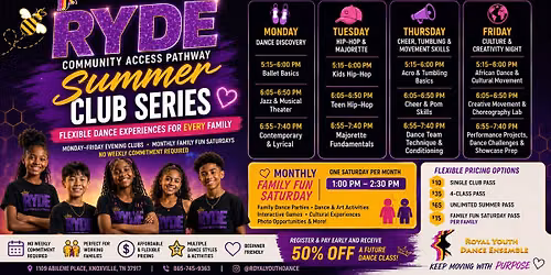 RYDE's Summer Dance Club Series