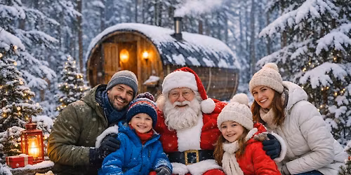 Pictures with Santa at Heat Haven Sauna Park