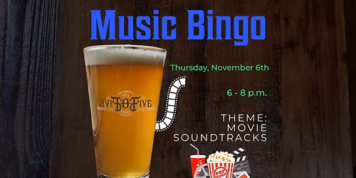 Movie Soundtracks Music Bingo