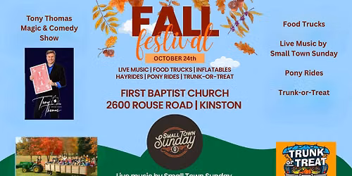 Fall Festival with Small Town Sunday and Tony Thomas the Magician
