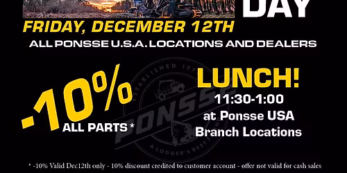 Ponsse Customer Appreciation - Gladstone, MI