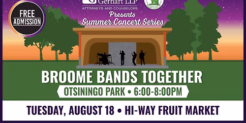 Broome Band Together Free Summer Concert Series: Hi-Way Fruit Market