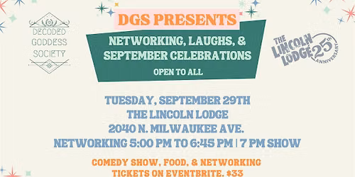Networking, Laughs & September Celebrations at Lincoln Lodge - All Invited