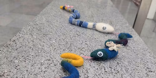 Drop-In Art: Wet-Felted Snakes