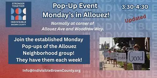 Pop-Up Allouez Neighborhood each Monday
