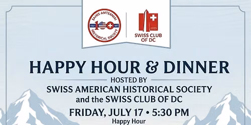 July Happy Hour with Swiss American Historical Society