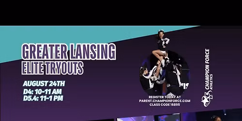 Greater Lansing Divison 4 and 5.4 TRYOUTS