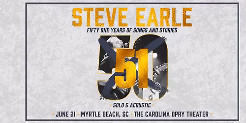 Steve Earle: 51 Years of Songs & Stories 