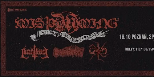 Misthyrming, Necrowretch + supports - 16.10 Pozna\u0144