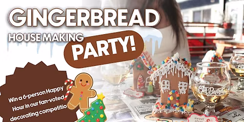 City Barrel Pizza + Patio Gingerbread House Making Party
