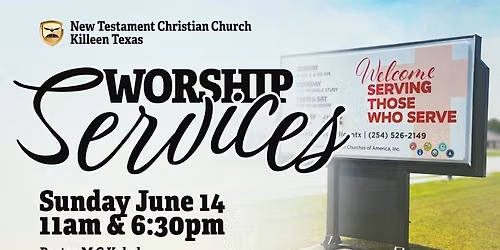 Sunday Services Special Guest Speaker Pastor Kekel at NTCC of Killeen Texas 11am and 6:30pm