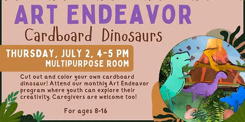 Art Endeavor: Cardboard Dinosaurs