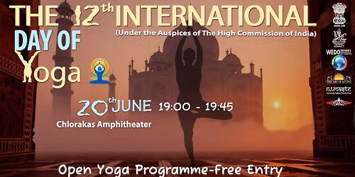 12th International Day of Yoga, Paphos -Free Open Yoga Programme Registration