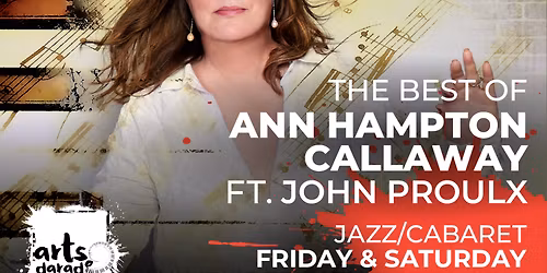 The Best of Ann Hampton Callaway at City Winery - St. Louis