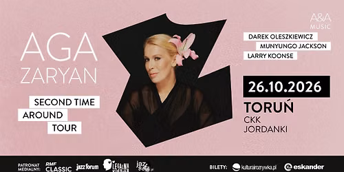 Toru\u0144 \u00b7 26.10.2026 \u00b7 Aga Zaryan \u00b7 Second Time Around Tour