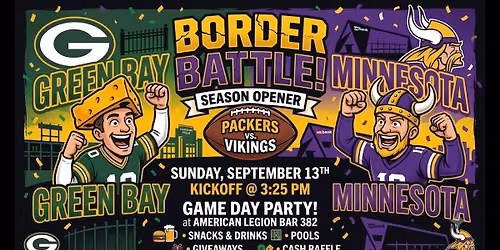 Packer Season Opener Game Day Party