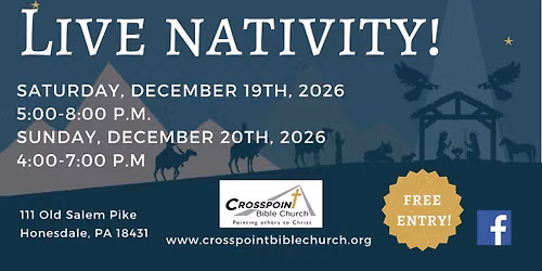 Drive Through Live Nativity - FREE!