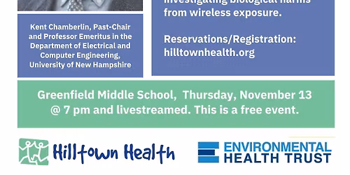 Smart Meters: Health, Safety and Opting Out, a talk with Q&A by Kent Chamberlin, PhD