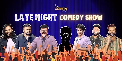 Late night stand up comedy show