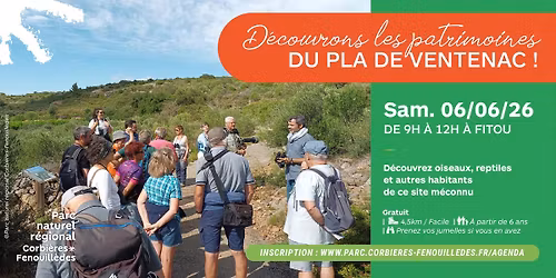 { BALADE NATURE } \ud83e\udd8e Les patrimoines du Pla de Fitou ! \ud83c\udf3e