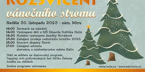 Rozsv\u00edcen\u00ed v\u00e1no\u010dn\u00edho stromu v Hul\u00edn\u011b