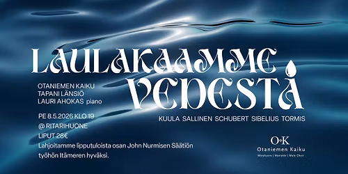 Laulakaamme vedest\u00e4!