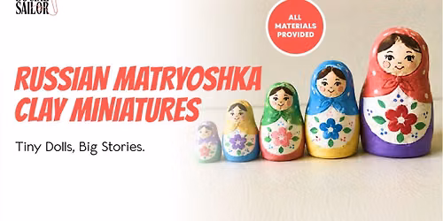 Russian Matryoshka Clay Miniatures - Chennai