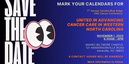 1st Annual Carolina Blue Ridge ONS Cancer Conference