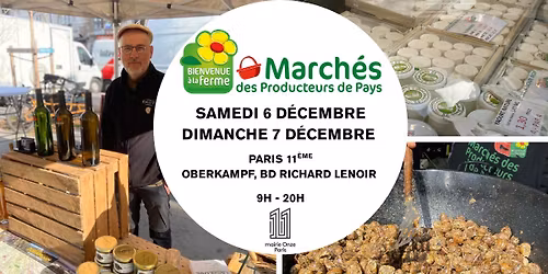 March\u00e9s des producteurs de pays Paris 11eme d\u00e9cembre