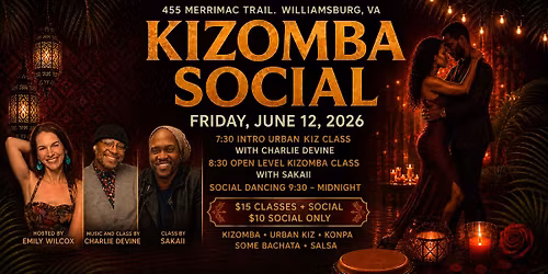 Kizomba Social Williamsburg June 12, 2026