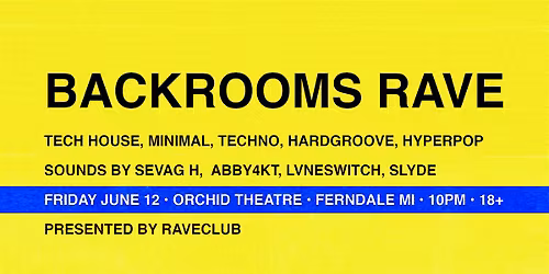 backrooms rave
