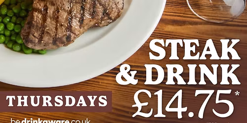 Steak and a Drink from \u00a314.75