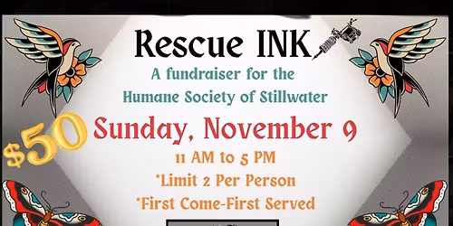 Rescue INK: Flash Tattoo Fundraiser & Supply Drive