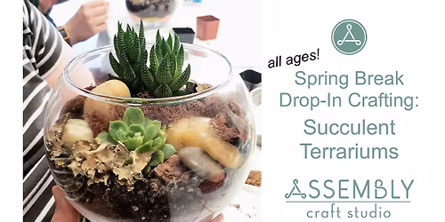 Spring Break Drop-In Crafting: Succulent Terrariums