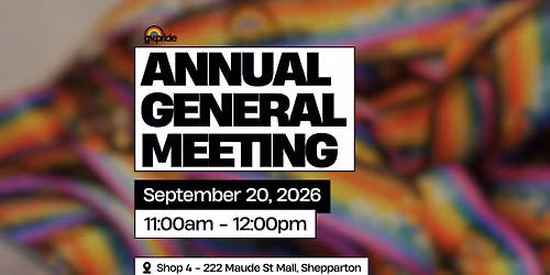 GV Pride Inc. Annual General Meeting 2026 (and lunch)