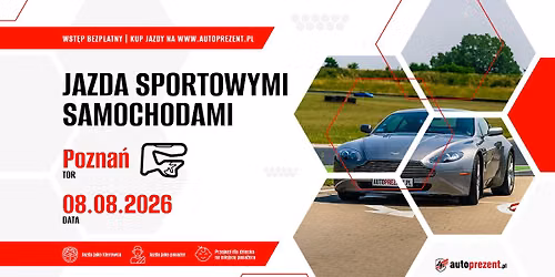 Tor Pozna\u0144 - przeja\u017cd\u017cki sportowymi samochodami z autoprezent