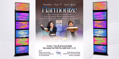 Harmonize: Holy Fire Reiki Sound Bath w\/ Ajna Light  inside the EESystem
