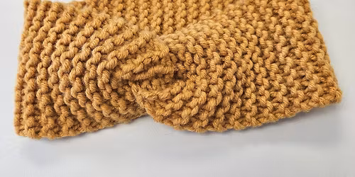 Beginner Friendly Knitted Twisted Headband Class